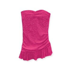 Katie J NYC Estelle Sequin Strapless Girls Dress - M